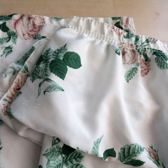 Vintage Swiss Polka Dot Floral Fabric Shower Curtain Blouson Valance by JCP - Picture 4 of 10